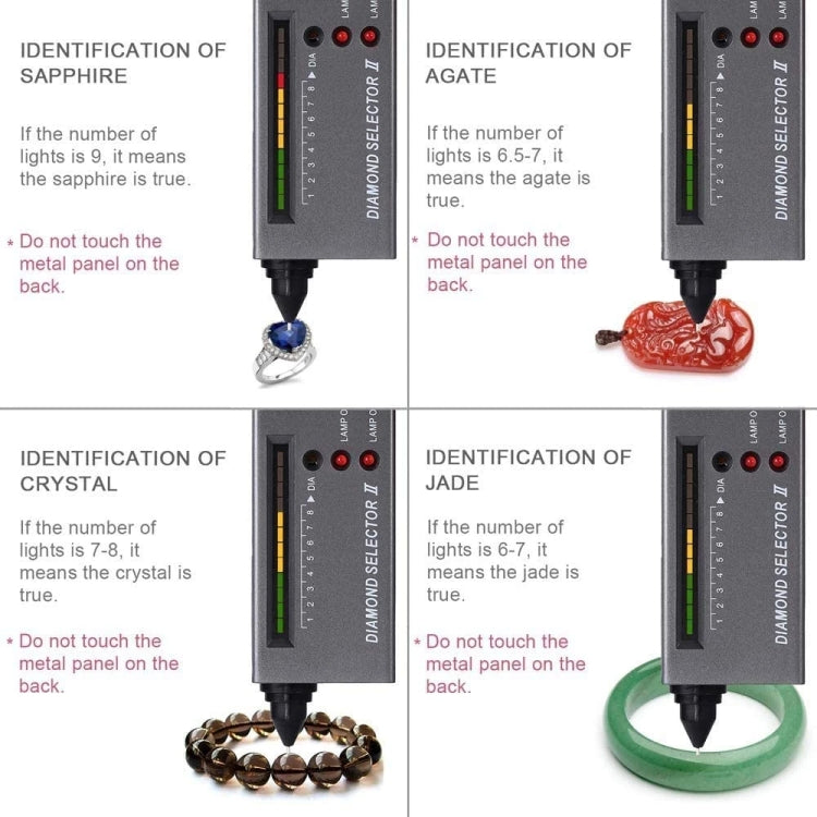 Diamond Selector ll with LED Indicator, DC 9V Battery(Black) - Metal Detector by buy2fix | Online Shopping UK | buy2fix