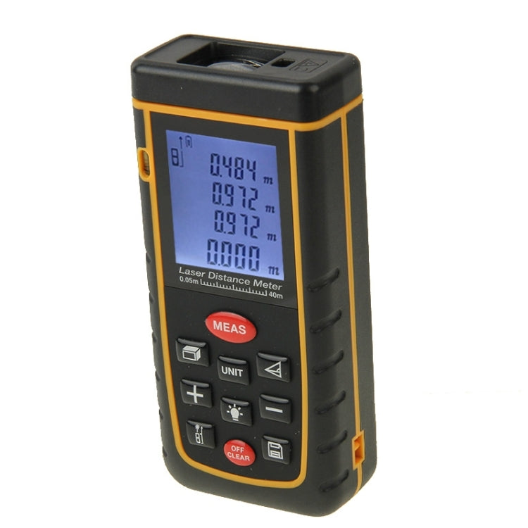 RZ-A40 1.9 inch LCD 40m Hand-held Laser Distance Meter with Level Bubble - Laser Rangefinder by buy2fix | Online Shopping UK | buy2fix