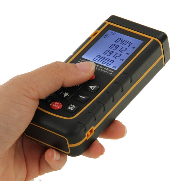 RZ-A40 1.9 inch LCD 40m Hand-held Laser Distance Meter with Level Bubble - Laser Rangefinder by buy2fix | Online Shopping UK | buy2fix