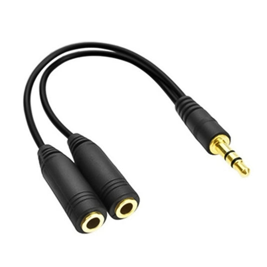 3.5mm Male to Dual 3.5mm Female Earphone Splitter adapter, Length: Approx 25cm by buy2fix