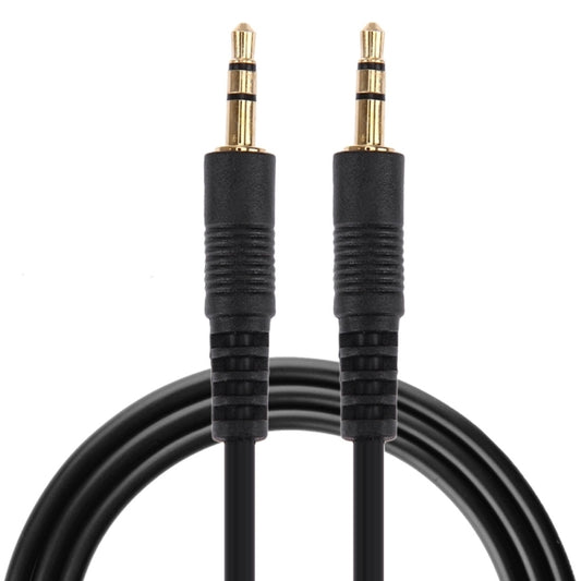 1m 3.5mm Male to 3.5mm Male Plug Stereo Audio Aux Cable (Black + Gold Plated Connector) by buy2fix