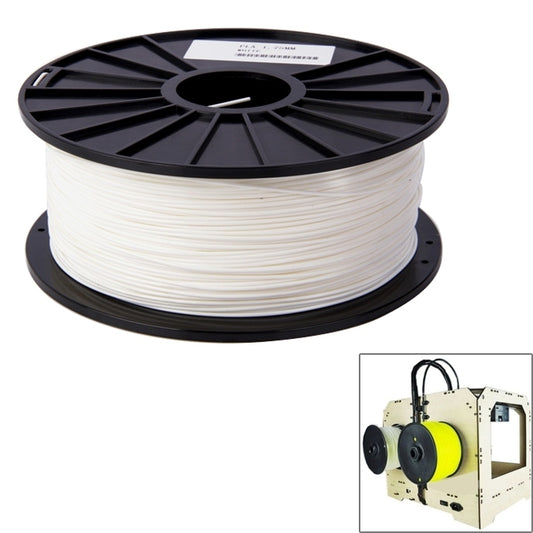 ABS 1.75 mm Color Series 3D Printer Filaments, about 395m(White) by buy2fix