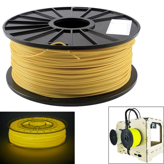 ABS 1.75 mm Luminous 3D Printer Filaments, about 395m(Yellow) by buy2fix