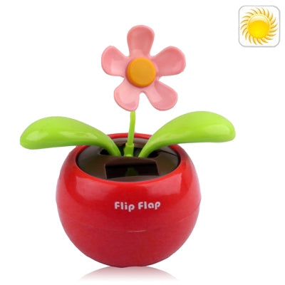 Solar Flip Flap Flower, Random Flower Color Delivery (Scarlet) by buy2fix