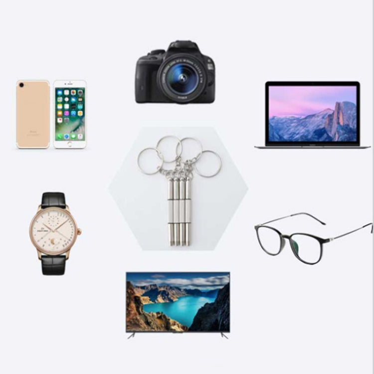 3 in 1 Professional Mini Screwdriver Repair Tool with Keychain for Watch / Mobile Phone / Camera / Glasses (Slotted + Phillips + Allen) - Screwdriver by buy2fix | Online Shopping UK | buy2fix