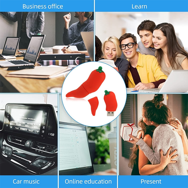 Hot Pepper Shape 16GB USB Flash Disk(Red) by buy2fix