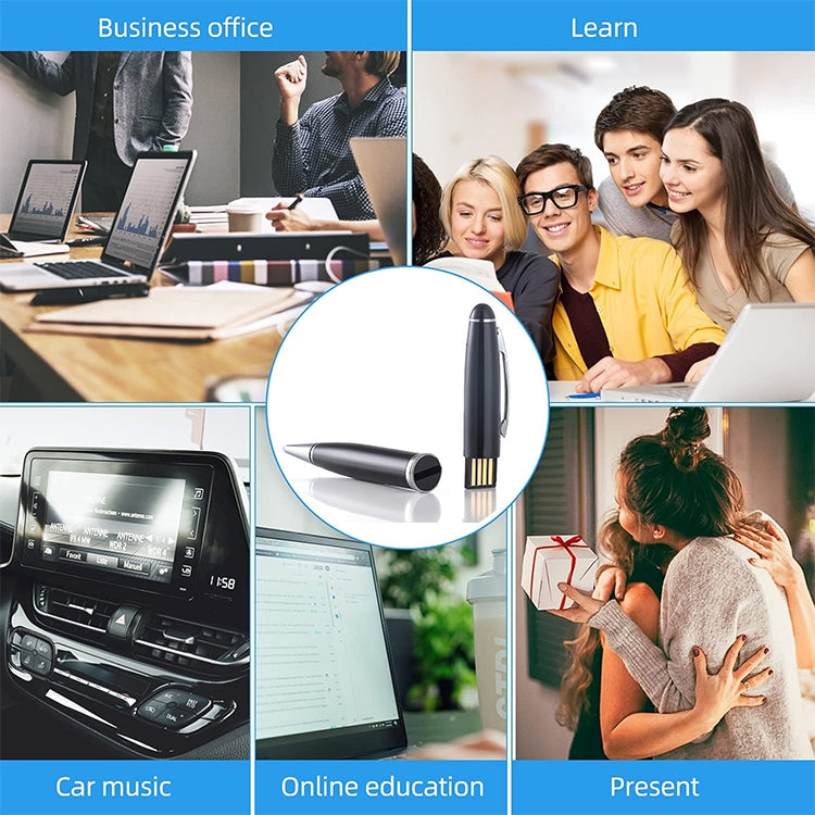 2 in 1 Pen Style USB Flash Disk, Black (4GB) by buy2fix