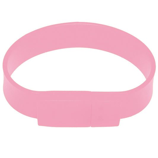 4GB Silicon Bracelets USB 2.0 Flash Disk(Pink) by buy2fix