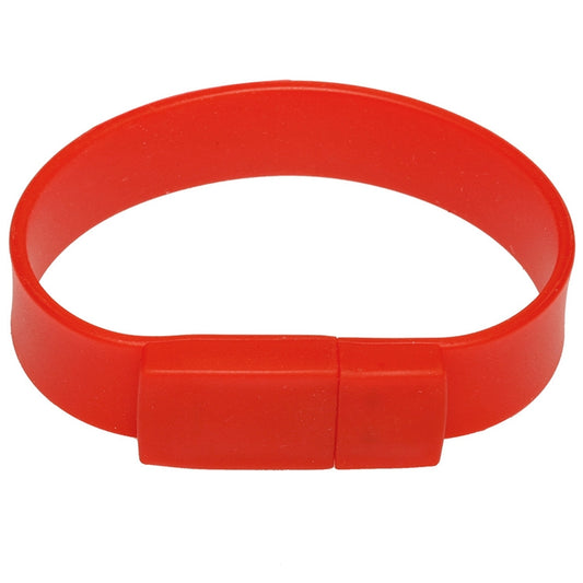 16GB Silicon Bracelets USB 2.0 Flash Disk(Red) by buy2fix