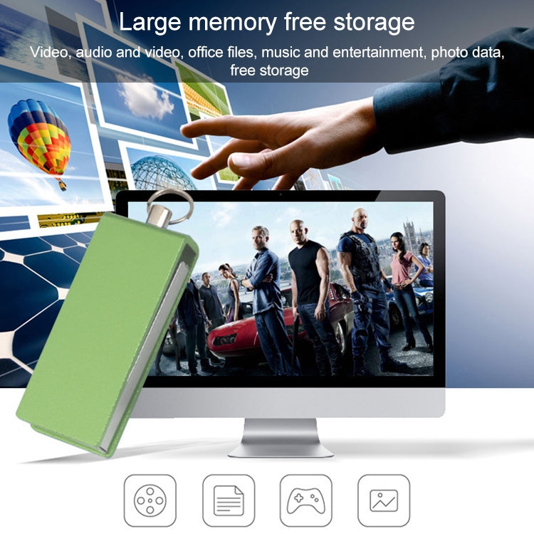 Mini Rotatable USB Flash Disk (16GB), Green by buy2fix