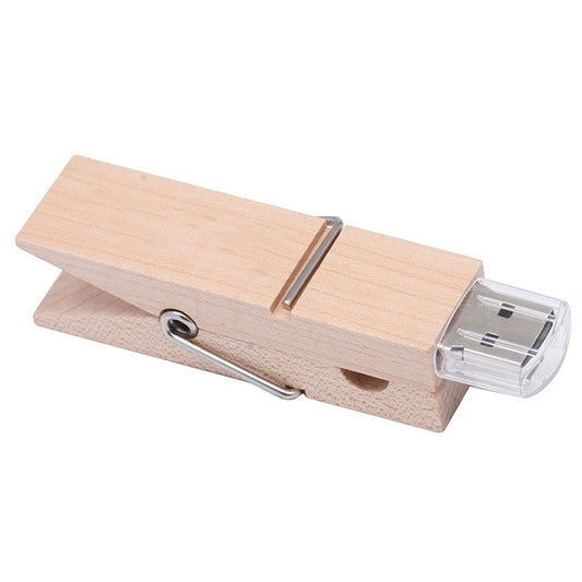 8 GB Wood Clip Style USB Flash Disk by buy2fix