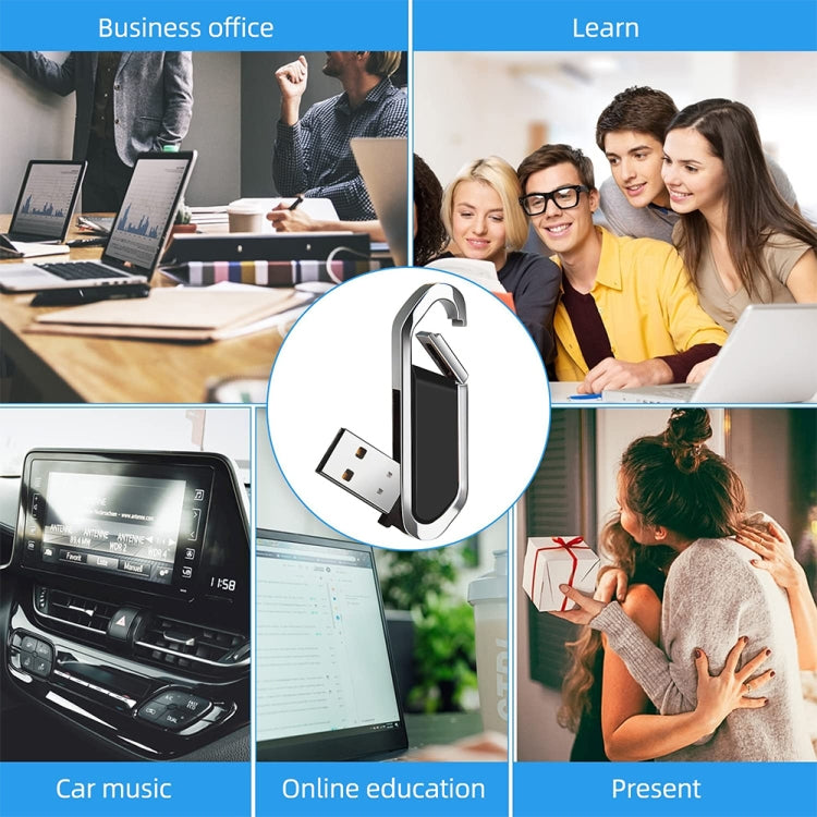 8GB Metallic Keychains Style USB 2.0 Flash Disk (Black)(Black) by buy2fix