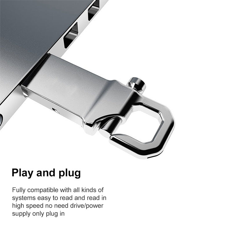 32GB Metallic Keychains Style USB 2.0 Flash Disk - USB Flash Drives by buy2fix | Online Shopping UK | buy2fix