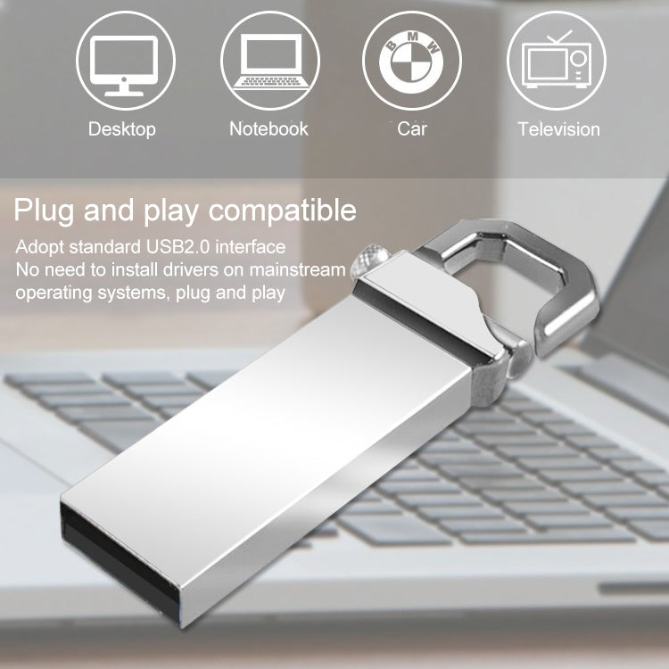 32GB Metallic Keychains Style USB 2.0 Flash Disk - USB Flash Drives by buy2fix | Online Shopping UK | buy2fix