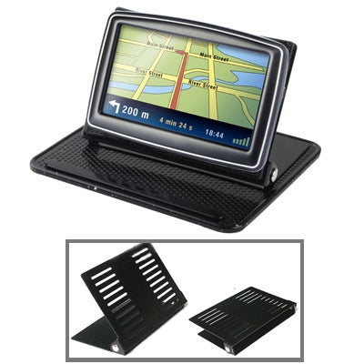Universal GPS Holder Bracket Cradle Anti-Slip Mat (For 4.3 / 5.0 inch GPS, iPhone 4 / 3GS / 3G, MP4)(Black) by buy2fix