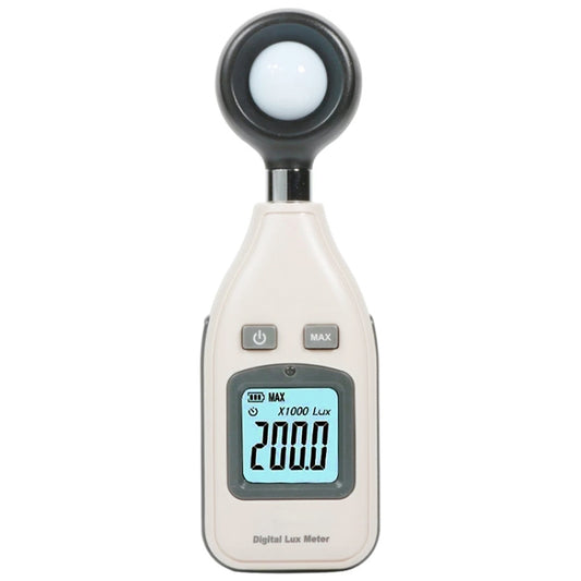 BENETECH Digital Light Lux Meter for Factory / School / House Various Occasion, Range: 0-200,000 Lux (GM1010)(White) - Light & Sound Meter by buy2fix | Online Shopping UK | buy2fix