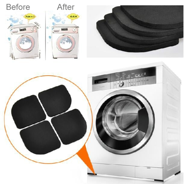 4 PCS Shockproof and Anti-slip Pad Mute Cotton for Washing Machine by buy2fix