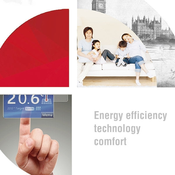 LCD Display Air Conditioning 2-Pipe Programmable Room Thermostat for Fan Coil Unit(White) - Thermostat & Thermometer by buy2fix | Online Shopping UK | buy2fix