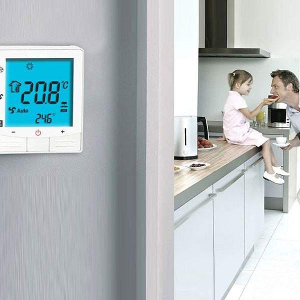Electric Floor Heating System LCD Display Programmable Room Thermostat(Black) - Thermostat & Thermometer by buy2fix | Online Shopping UK | buy2fix