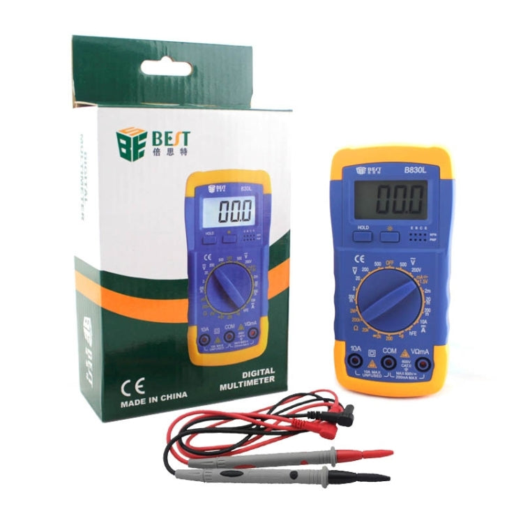 BEST BST- B830L 9V LCD Screen Display Digital Multimeter - Digital Multimeter by BEST | Online Shopping UK | buy2fix
