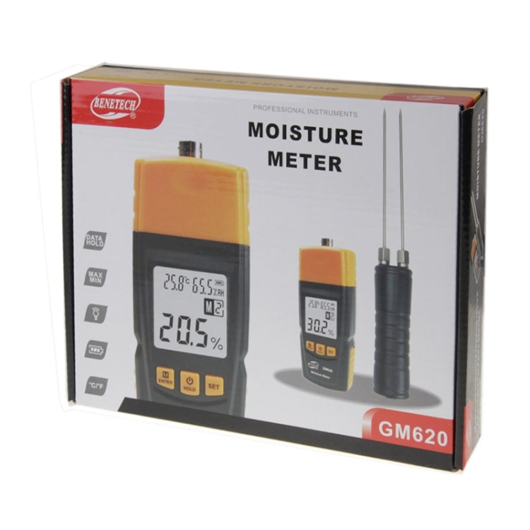 BENETECH GM620 1.8 inch LCD Screen Digital Wood Moisture Meter by BENETECH