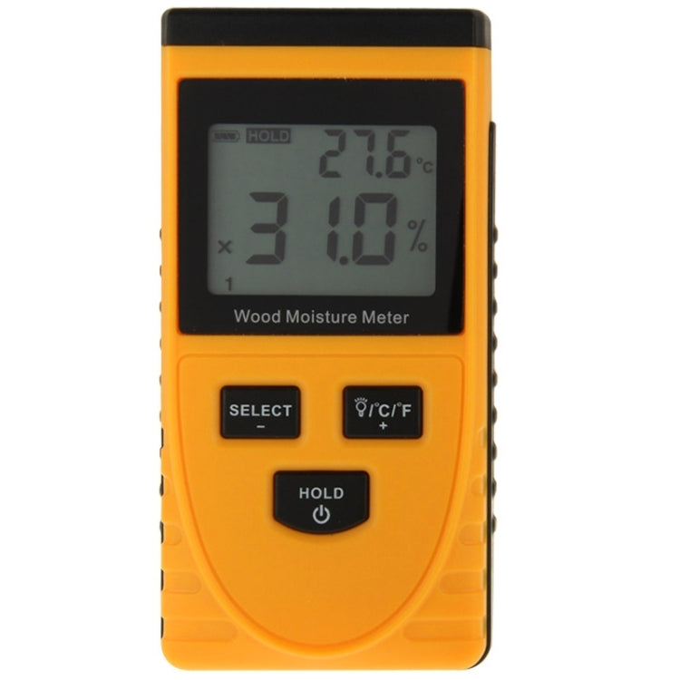 GM630 Digital Wood Moisture Meter with LCD(Orange) - PH & Moisture Meter by buy2fix | Online Shopping UK | buy2fix