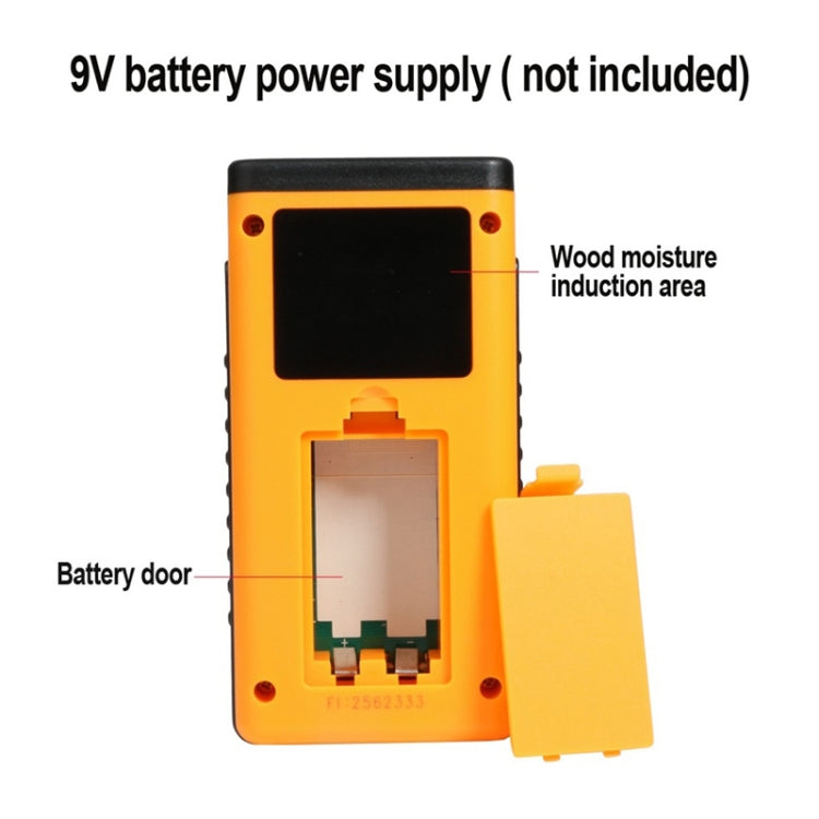 GM630 Digital Wood Moisture Meter with LCD(Orange) - PH & Moisture Meter by buy2fix | Online Shopping UK | buy2fix