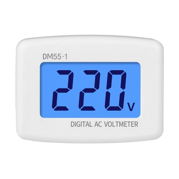 DM55-1 LCD AC Digital Voltage Meter Voltmeter, Measure Range: 110V-300V, EU Plug - Current & Voltage Tester by buy2fix | Online Shopping UK | buy2fix