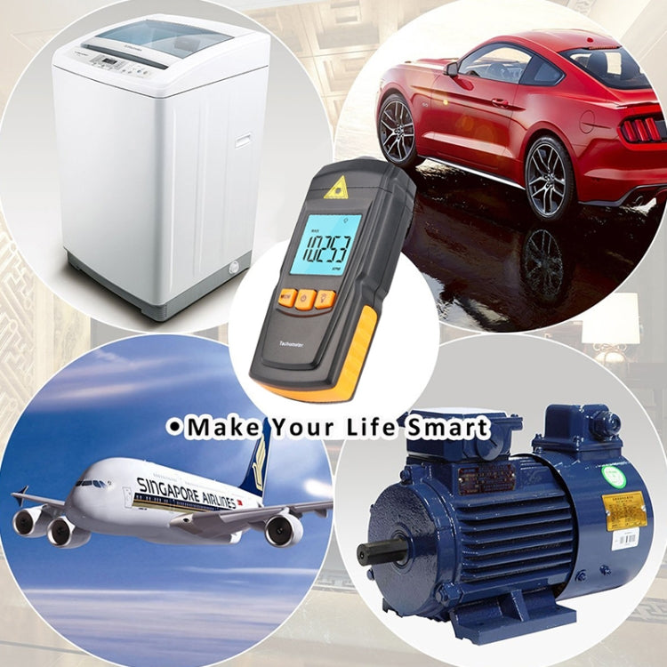 BENETECH GM8905 Handheld Digital Laser Tachometer, Range: 2.5-99999RPM by BENETECH