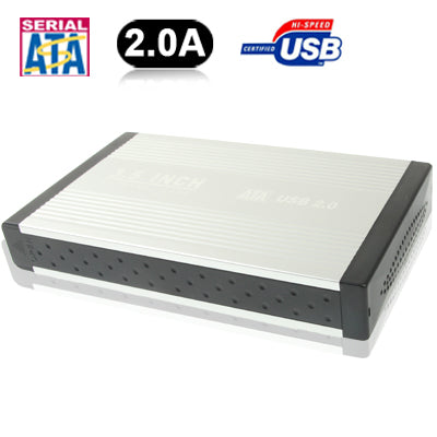 High Speed 3.5 inch HDD SATA & IDE External Case,Support USB 2.0(Silver) by buy2fix