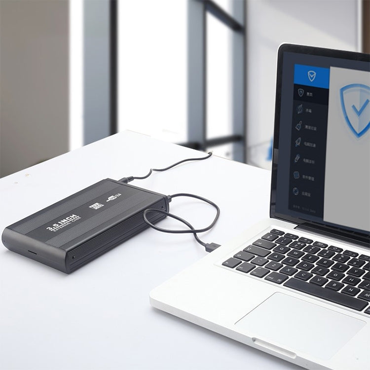 3.5 inch HDD SATA External Case, Support USB 2.0(Silver) by buy2fix