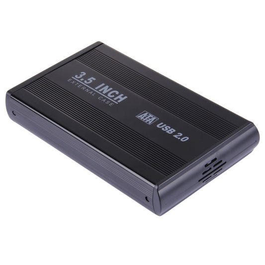 3.5 inch HDD SATA External Case, Support USB 2.0(Black) by buy2fix