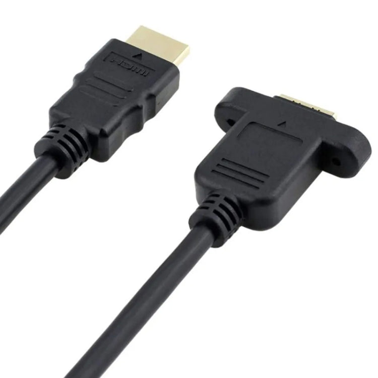30cm HDMI (Type-A) Male to HDMI (Type-A) Female Adapter Cable with 2 Screw Holes - Cable by buy2fix | Online Shopping UK | buy2fix