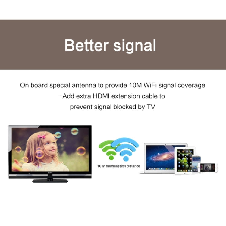 MiraScreen WiFi Display Dongle / Miracast Airplay DLNA Display Receiver Dongle(Black) - Wireless Display Dongle by buy2fix | Online Shopping UK | buy2fix
