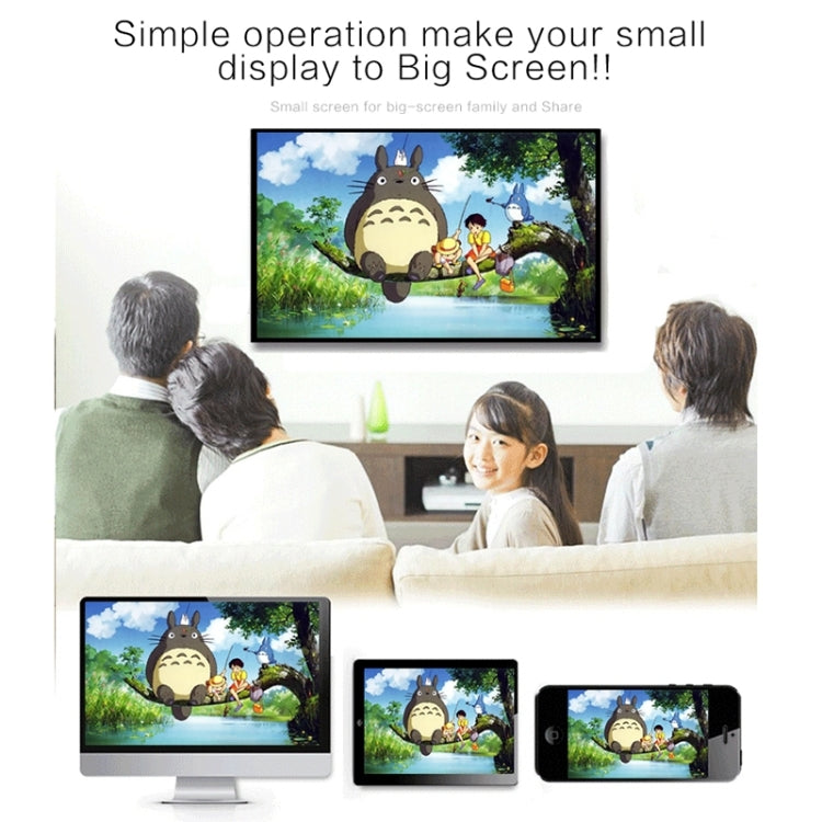 MiraScreen WiFi Display Dongle / Miracast Airplay DLNA Display Receiver Dongle(Black) - Wireless Display Dongle by buy2fix | Online Shopping UK | buy2fix