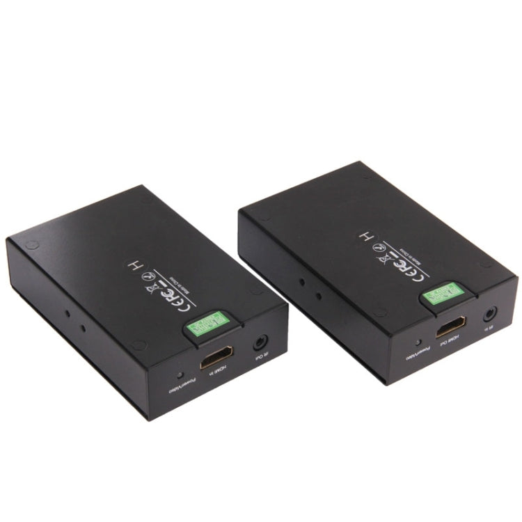 HDMI Extender Over Cat5e / 6, EU Plug (Black) - Amplifier by buy2fix | Online Shopping UK | buy2fix