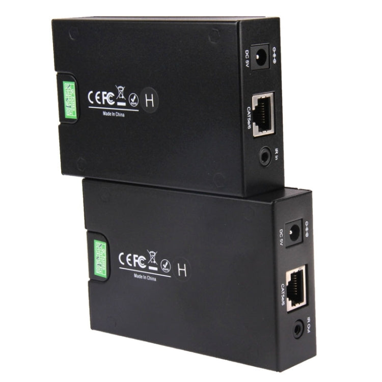 HDMI Extender Over Cat5e / 6, EU Plug (Black) - Amplifier by buy2fix | Online Shopping UK | buy2fix