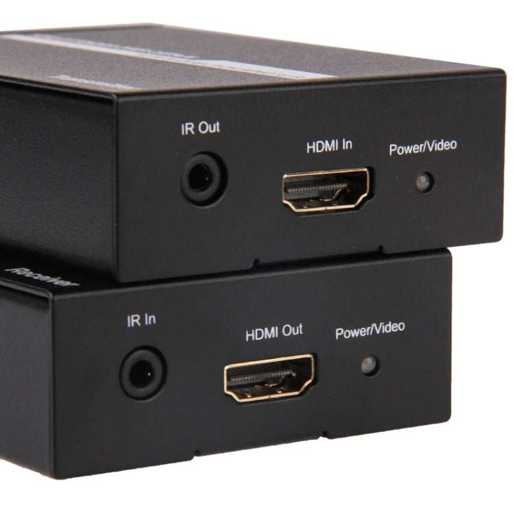 HDMI Extender Over Cat5e / 6, EU Plug (Black) - Amplifier by buy2fix | Online Shopping UK | buy2fix