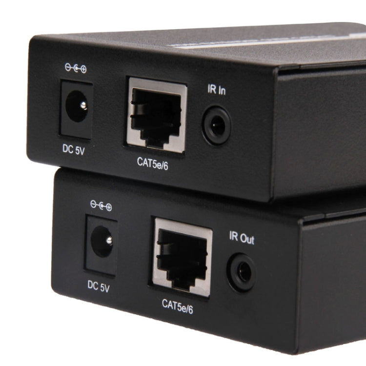 HDMI Extender Over Cat5e / 6, EU Plug (Black) - Amplifier by buy2fix | Online Shopping UK | buy2fix
