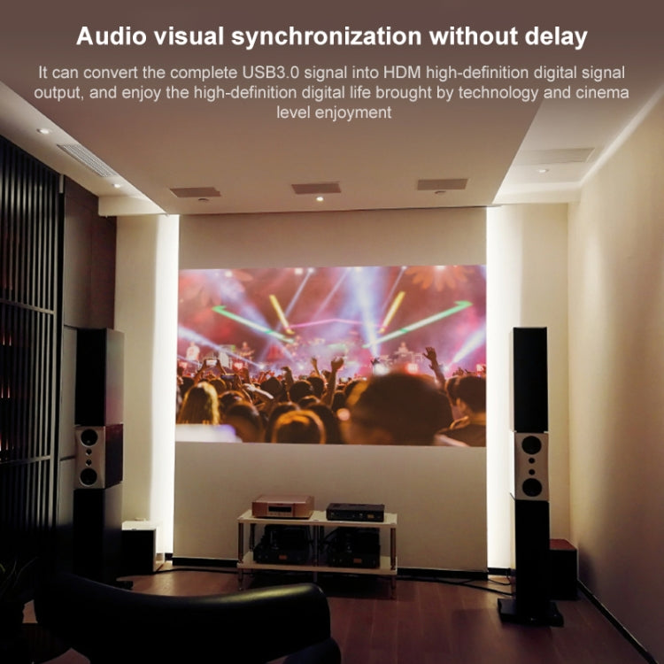 USB 3.0 to HDMI HD Video Leader Converter for HDTV, Support Full HD 1080P(Black) by buy2fix