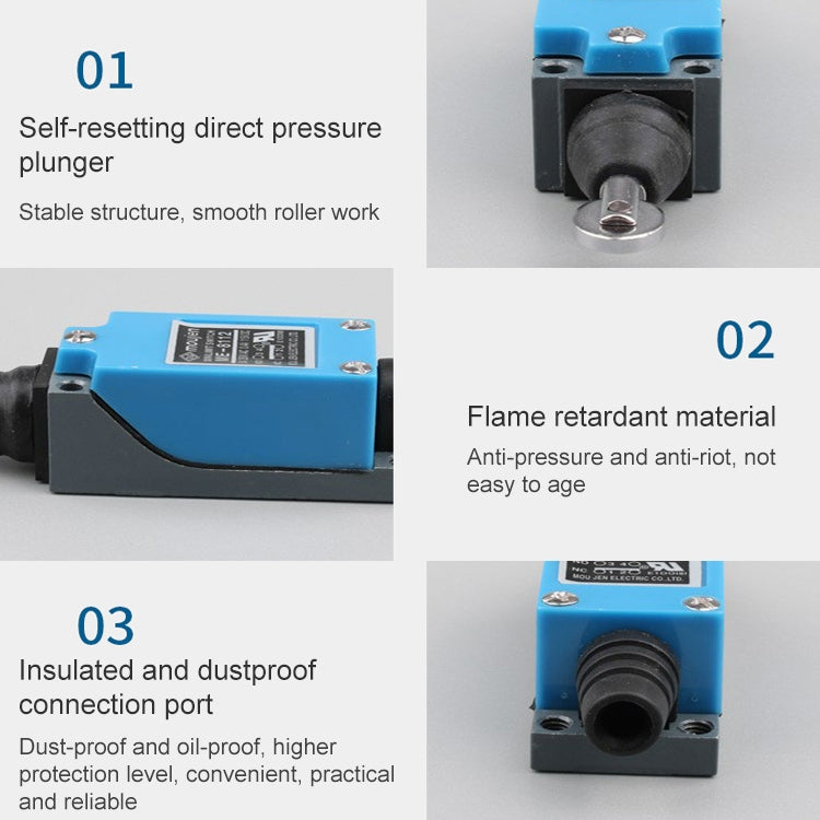 ME-8112 Mechanical Control Roller Plunger Mini Limit Switch(Blue) - Coating Thickness Gauge by buy2fix | Online Shopping UK | buy2fix