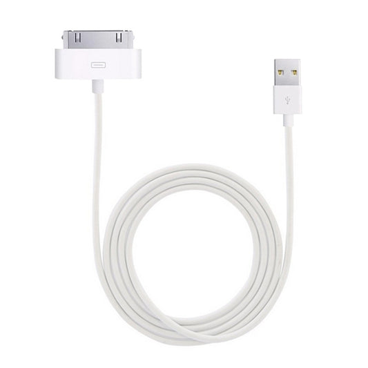 2m USB Double Sided Sync Data / Charging Cable For iPhone 4 & 4S / iPhone 3GS / 3G / iPad 3 / iPad 2 / iPad / iPod Touch(White) by buy2fix