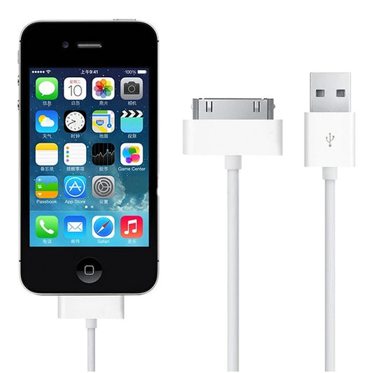 1m USB Double Sided Sync Data / Charging Cable For iPhone 4 & 4S / iPhone 3GS / 3G / iPad 3 / iPad 2 / iPad / iPod Touch(White) by buy2fix