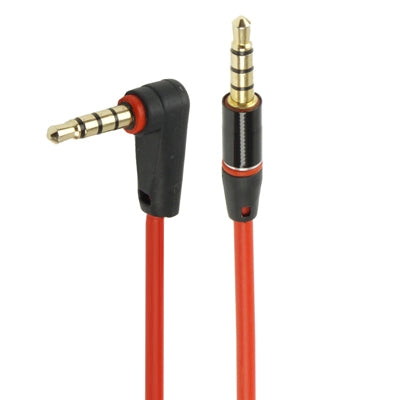 1.2m Aux Audio Cable 3.5mm Elbow to Straight Male, Compatible with Phones, Tablets, Headphones, MP3 Player, Car/Home Stereo & More(Red) by buy2fix