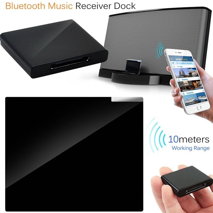 Wireless Bluetooth Music Receiver For iPhone 4 & 4S / (iPad 3) / iPad 2 / iPod / Any Bluetooth Device(White) - Apple Accessories by buy2fix | Online Shopping UK | buy2fix