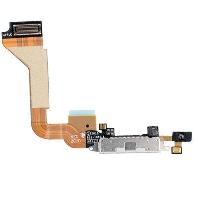 Original Tail Connector Charger Flex Cable for iPhone 4(White) - iPhone 4/4S Parts by buy2fix | Online Shopping UK | buy2fix