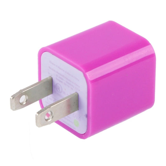 US Plug USB Charger(Magenta) by buy2fix