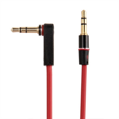 1.2m Aux Audio Cable 3.5mm Elbow Male to Straight Male, Compatible with Phones, Tablets, Headphones, MP3 Player, Car/Home Stereo & More(Red) - Cable & Splitter by buy2fix | Online Shopping UK | buy2fix