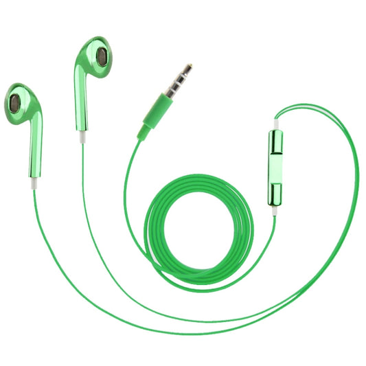 3.5mm Stereo Electroplating Wire Control Earphone for Android Phones / PC / MP3 Player / Laptops(Green) by buy2fix