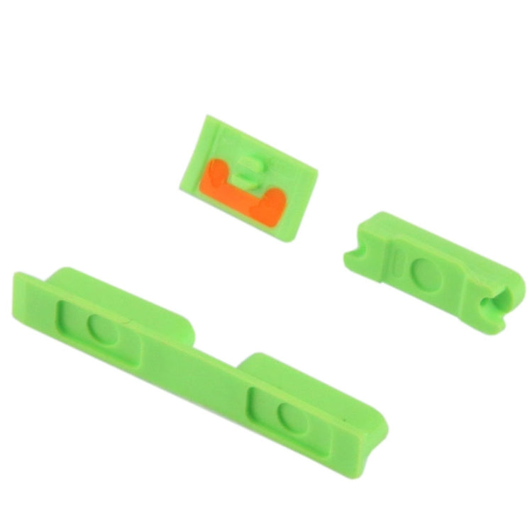 3 in 1 Mute Button + Power Button + Volume Button for iPhone 5C(Green) by buy2fix